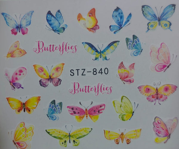 Water Nail Decals - Butterfly