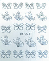 Water Nail Decals - Butterfly